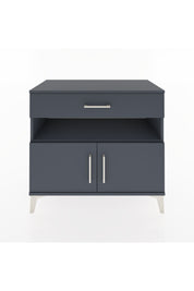 Hyperion Şifonyer Tek Raflı Tek Çekmeceli 2 Kapaklı 88x44x80 Antrasit-Antrasit