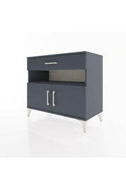 Hyperion Şifonyer Tek Raflı Tek Çekmeceli 2 Kapaklı 88x44x80 Antrasit-Antrasit