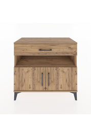 Hyperion Şifonyer Tek Raflı Tek Çekmeceli 2 Kapaklı 88x44x80 Çam-Çam