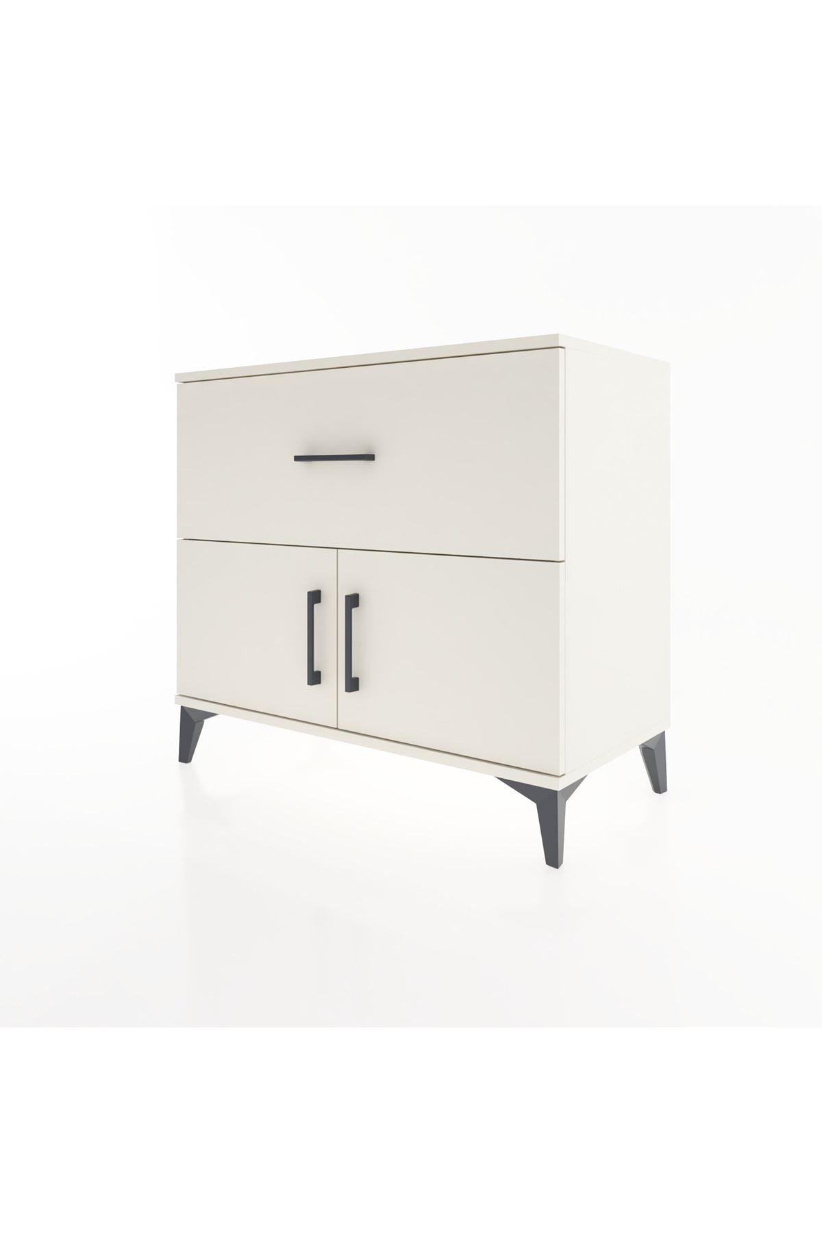 Hyperion Şifonyer Tek Raflı Tek Çekmeceli 2 Kapaklı 88x44x80 Aytaşı-Aytaşı