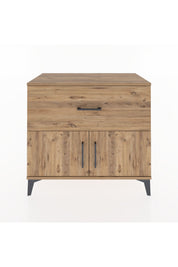 Hyperion Şifonyer Tek Raflı Tek Çekmeceli 2 Kapaklı 88x44x80 Çam-Çam