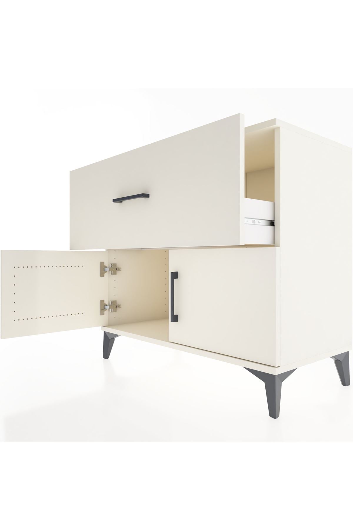 Hyperion Şifonyer Tek Çekmeceli 2 Kapaklı 88x44x80 Aytaşı-Aytaşı