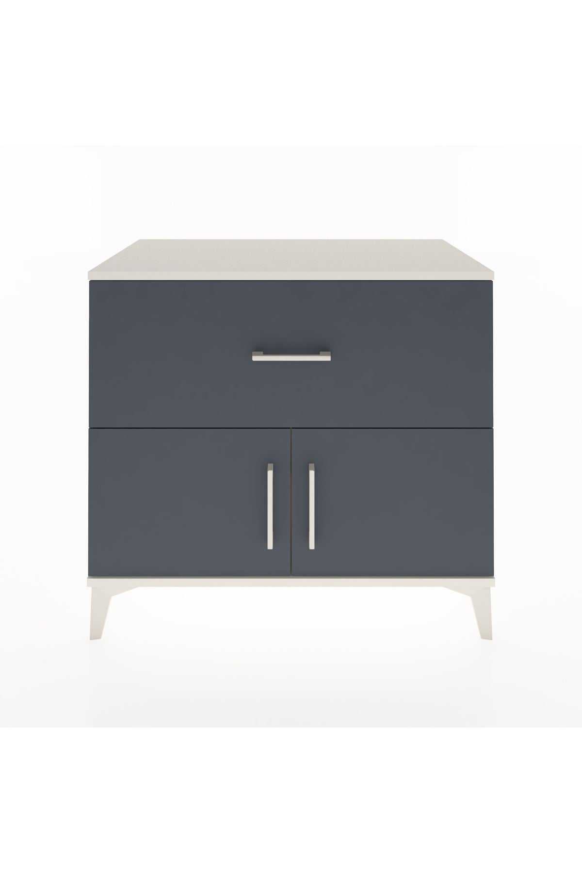 Hyperion Şifonyer Tek Çekmeceli 2 Kapaklı 88x44x80 Aytaşı-Antrasit