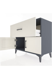 Hyperion Şifonyer Tek Çekmeceli 2 Kapaklı 88x44x80 Antrasit-Aytaşı