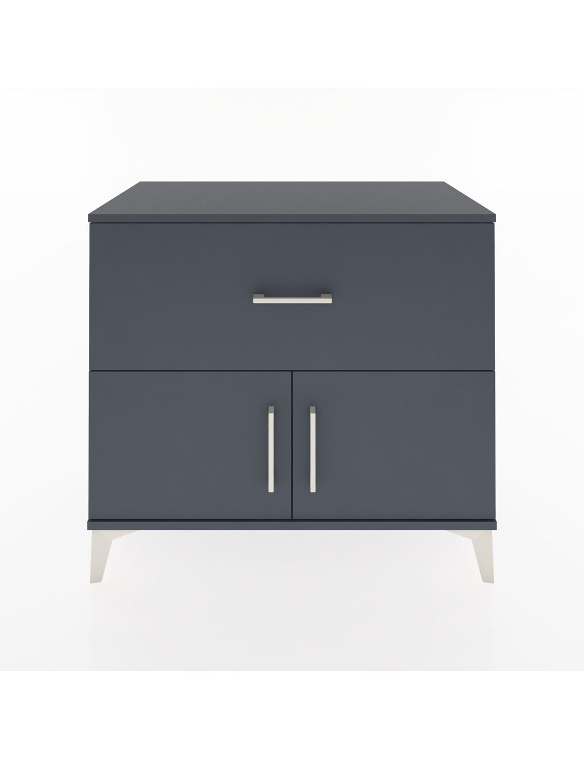 Hyperion Şifonyer Tek Çekmeceli 2 Kapaklı 88x44x80 Antrasit-Antrasit