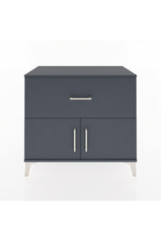 Hyperion Şifonyer Tek Çekmeceli 2 Kapaklı 88x44x80 Antrasit-Antrasit