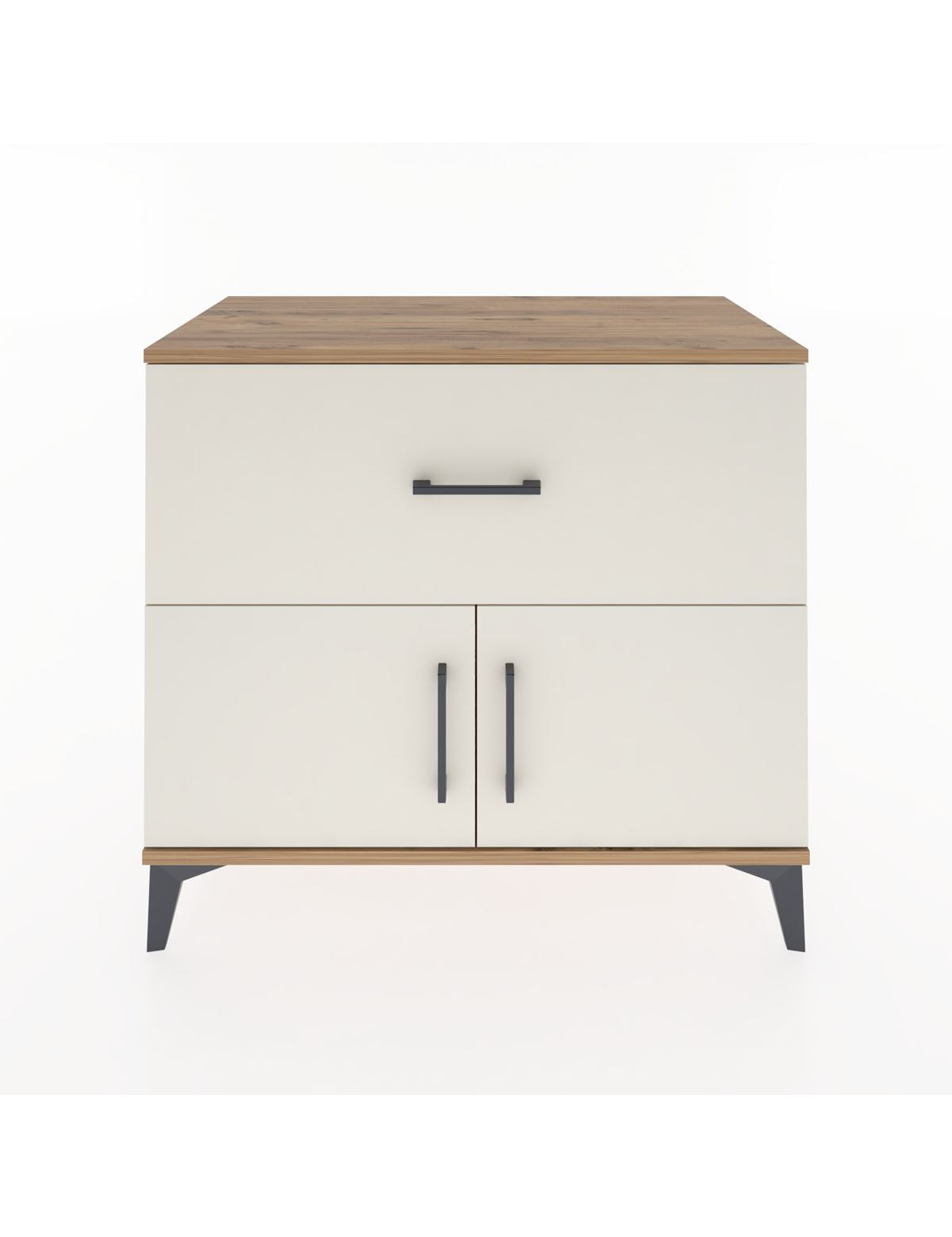 Hyperion Şifonyer Tek Çekmeceli 2 Kapaklı 88x44x80 Çam-Aytaşı