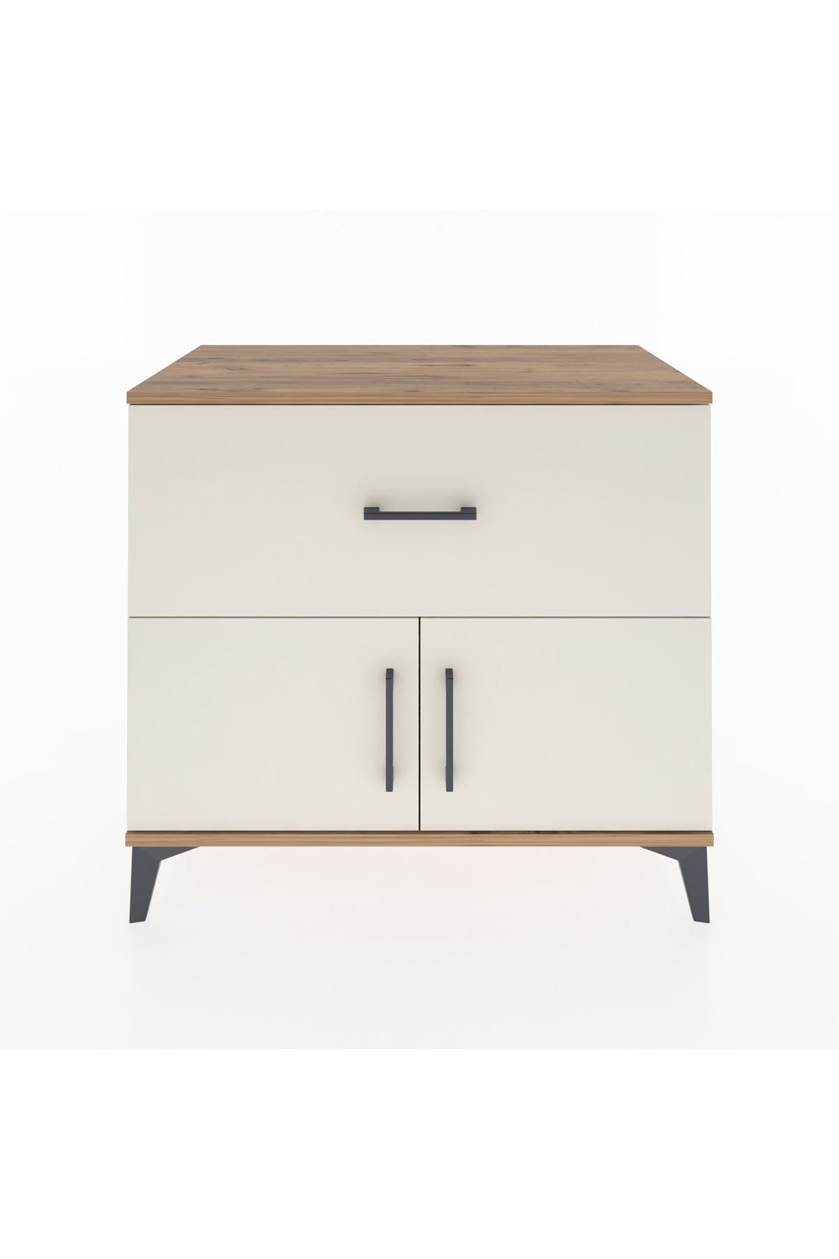 Hyperion Şifonyer Tek Çekmeceli 2 Kapaklı 88x44x80 Çam-Aytaşı