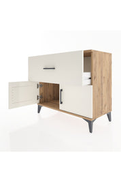 Hyperion Şifonyer Tek Çekmeceli 2 Kapaklı 88x44x80 Çam-Aytaşı