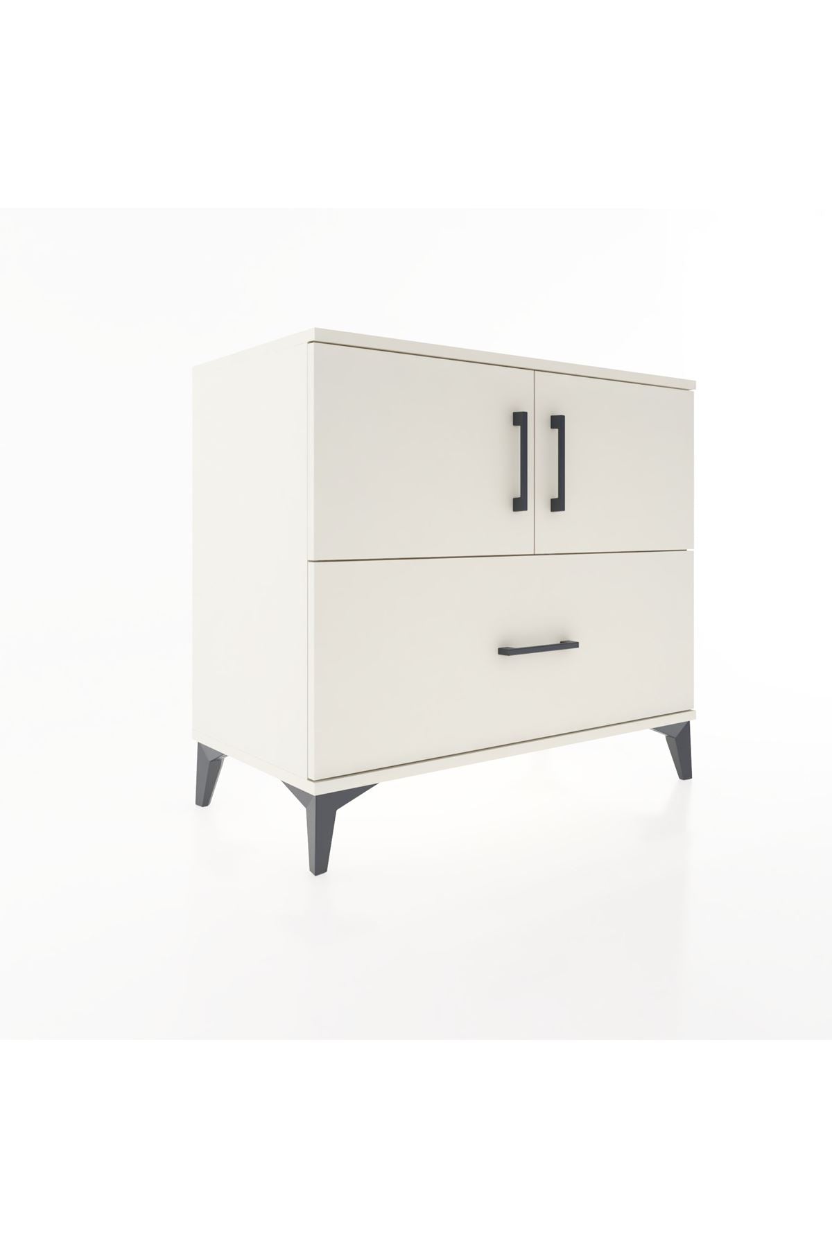 Hyperion Şifonyer 2 Raflı Tek Çekmeceli 2 Kapaklı 88x44x80 Aytaşı-Aytaşı