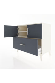 Hyperion Şifonyer 2 Raflı Tek Çekmeceli 2 Kapaklı 88x44x80 Aytaşı-Antrasit