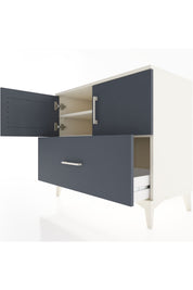 Hyperion Şifonyer 2 Raflı Tek Çekmeceli 2 Kapaklı 88x44x80 Aytaşı-Antrasit