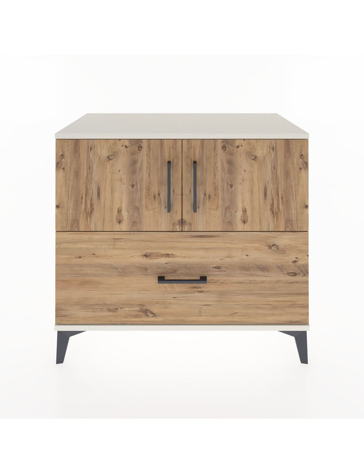 Hyperion Şifonyer 2 Raflı Tek Çekmeceli 2 Kapaklı 88x44x80 Aytaşı-Çam