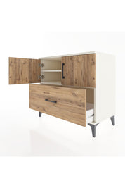 Hyperion Şifonyer 2 Raflı Tek Çekmeceli 2 Kapaklı 88x44x80 Aytaşı-Çam