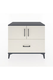 Hyperion Şifonyer 2 Raflı Tek Çekmeceli 2 Kapaklı 88x44x80 Antrasit-Aytaşı