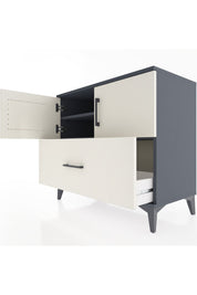 Hyperion Şifonyer 2 Raflı Tek Çekmeceli 2 Kapaklı 88x44x80 Antrasit-Aytaşı