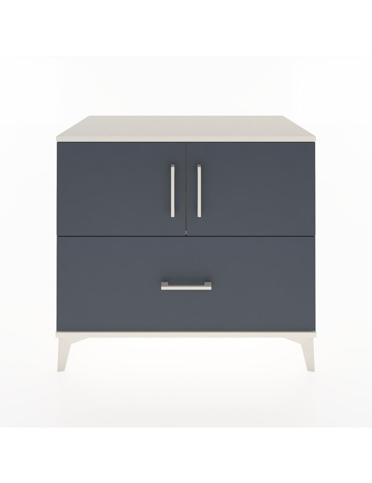 Hyperion Şifonyer Tek Raflı Tek Çekmeceli 2 Kapaklı 88x44x80 Aytaşı-Antrasit