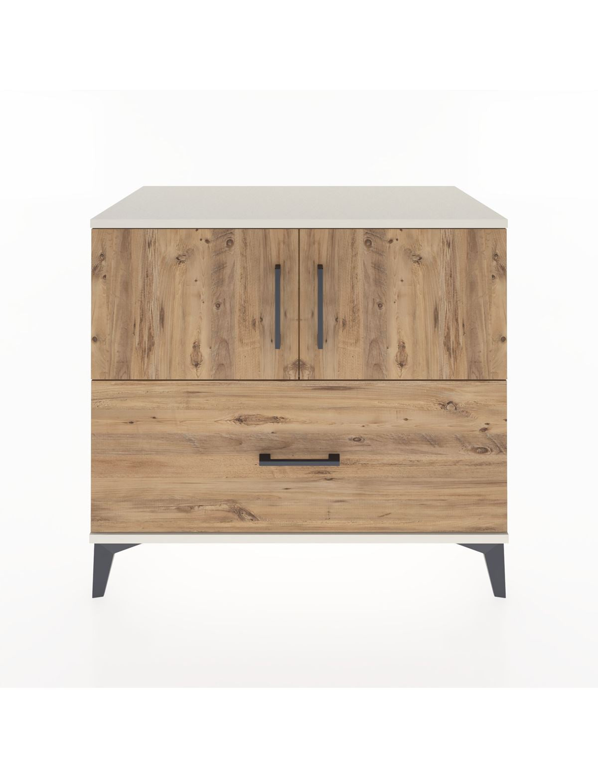 Hyperion Şifonyer Tek Raflı Tek Çekmeceli 2 Kapaklı 88x44x80 Aytaşı-Çam