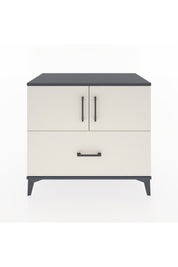 Hyperion Şifonyer Tek Raflı Tek Çekmeceli 2 Kapaklı 88x44x80 Antrasit-Aytaşı