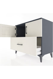 Hyperion Şifonyer Tek Raflı Tek Çekmeceli 2 Kapaklı 88x44x80 Antrasit-Aytaşı