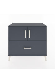 Hyperion Şifonyer Tek Raflı Tek Çekmeceli 2 Kapaklı 88x44x80 Antrasit-Antrasit