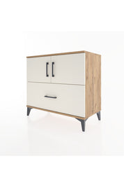 Hyperion Şifonyer Tek Raflı Tek Çekmeceli 2 Kapaklı 88x44x80 Çam-Aytaşı