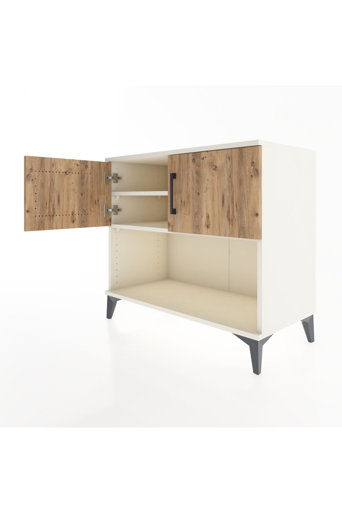 Hyperion Şifonyer 2 Raflı 2 Kapaklı 88x44x80 Aytaşı-Çam