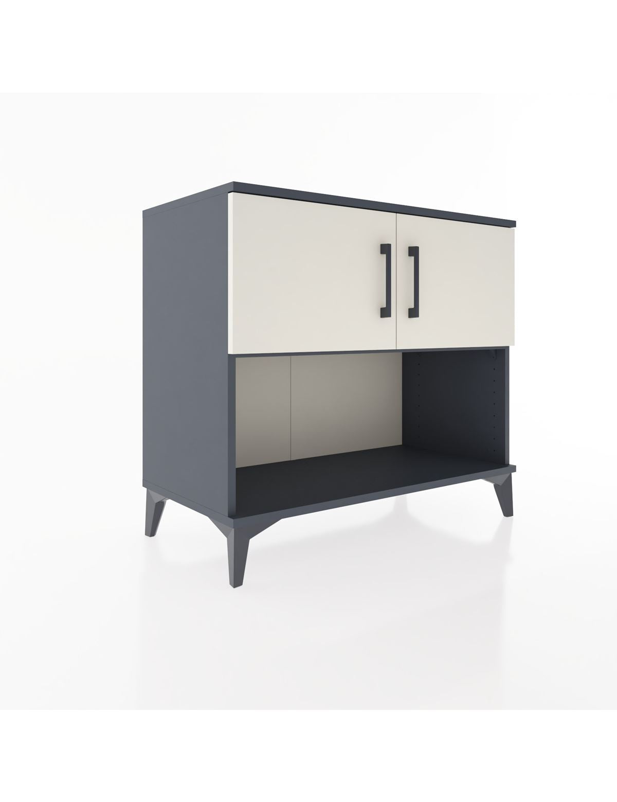 Hyperion Şifonyer 2 Raflı 2 Kapaklı 88x44x80 Antrasit-Aytaşı