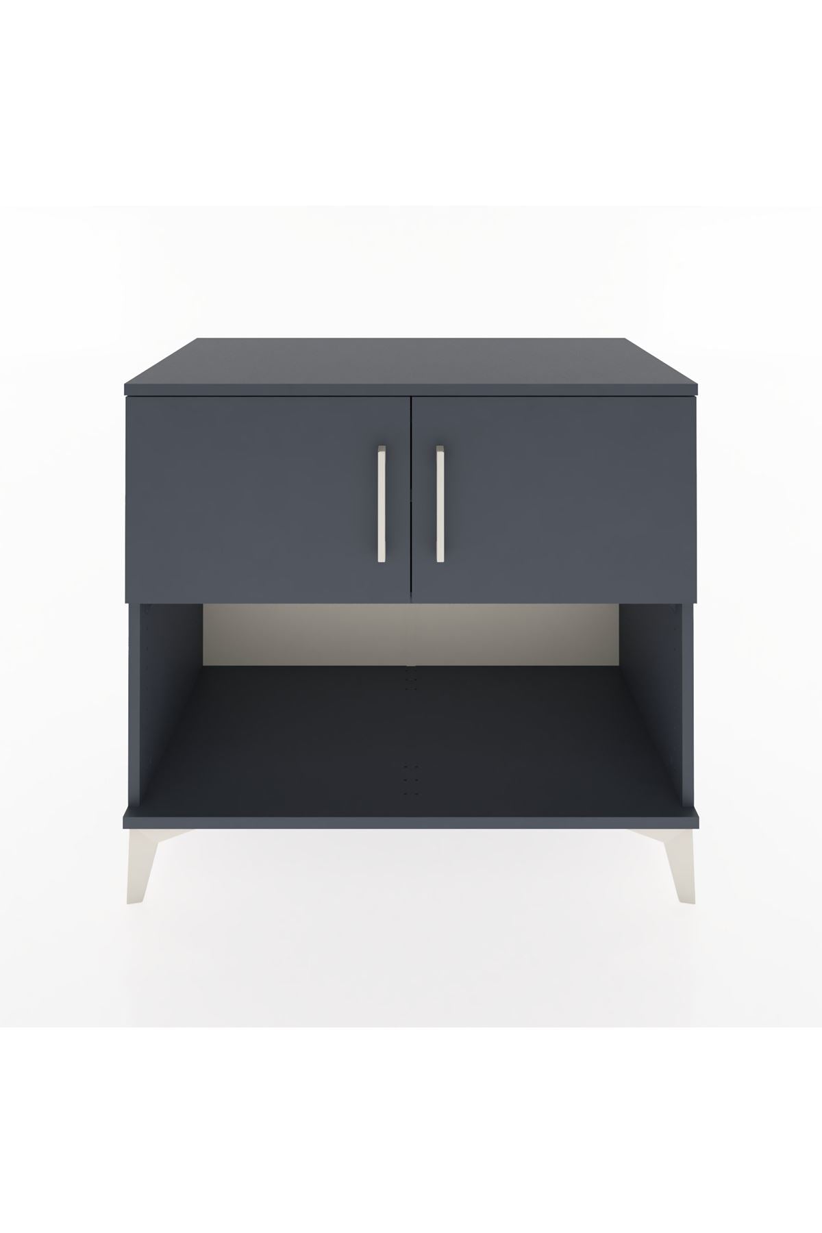 Hyperion Şifonyer 2 Raflı 2 Kapaklı 88x44x80 Antrasit-Antrasit