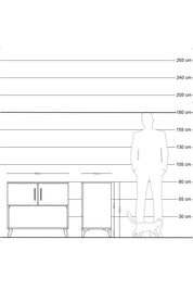 Hyperion Şifonyer 2 Raflı 2 Kapaklı 88x44x80 Antrasit-Antrasit