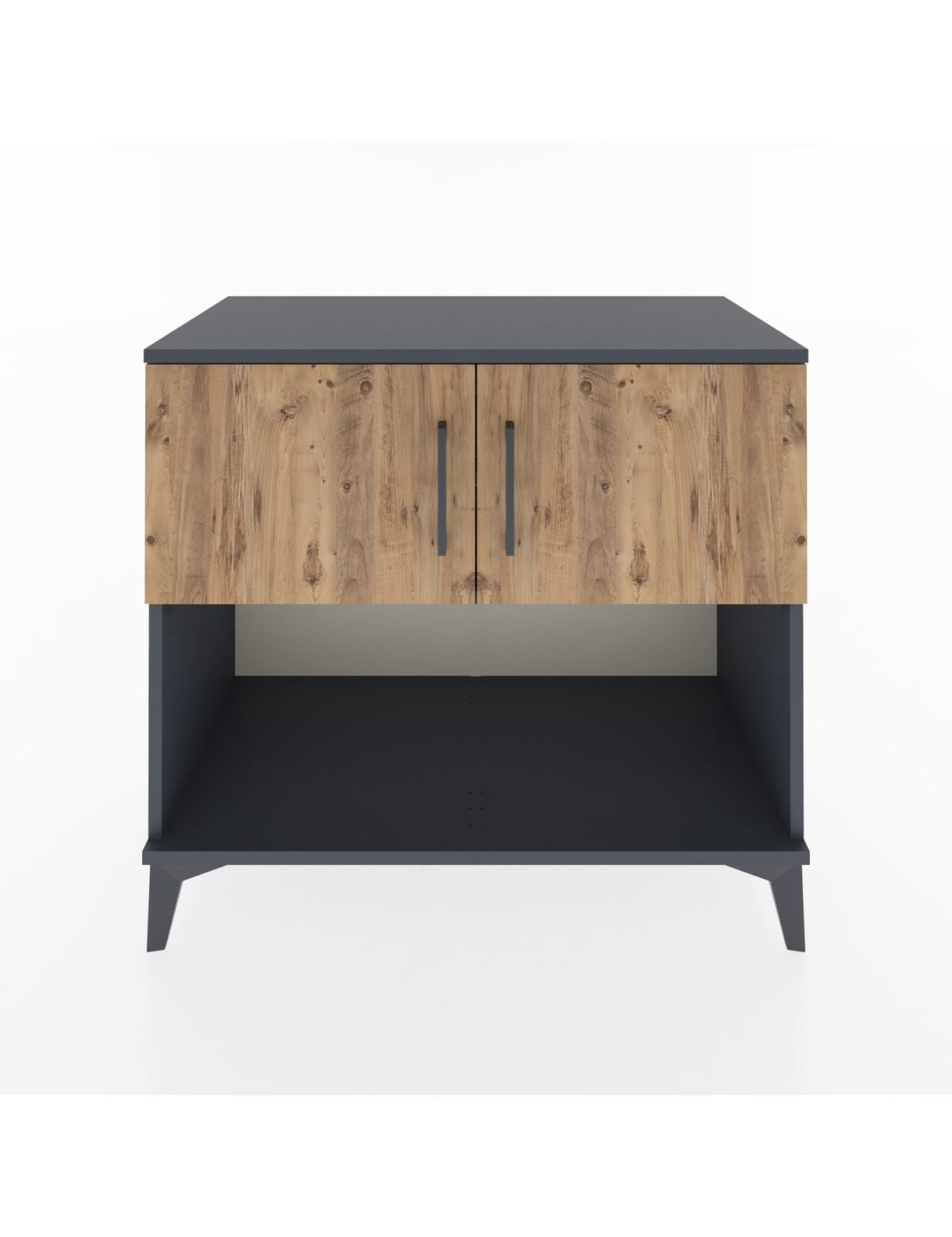 Hyperion Şifonyer 2 Raflı 2 Kapaklı 88x44x80 Antrasit-Çam