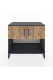 Hyperion Şifonyer 2 Raflı 2 Kapaklı 88x44x80 Antrasit-Çam