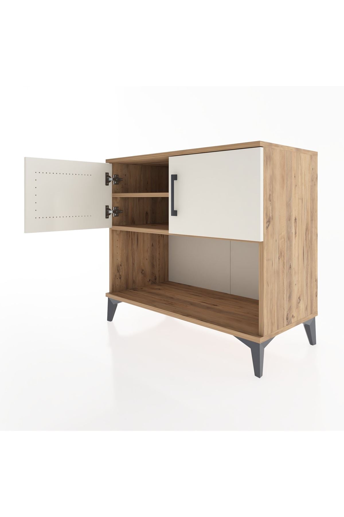 Hyperion Şifonyer 2 Raflı 2 Kapaklı 88x44x80 Çam-Aytaşı