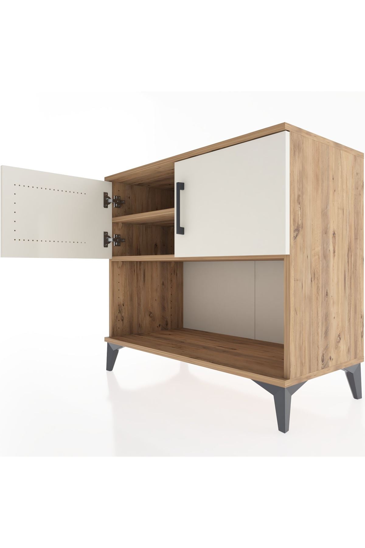 Hyperion Şifonyer 2 Raflı 2 Kapaklı 88x44x80 Çam-Aytaşı