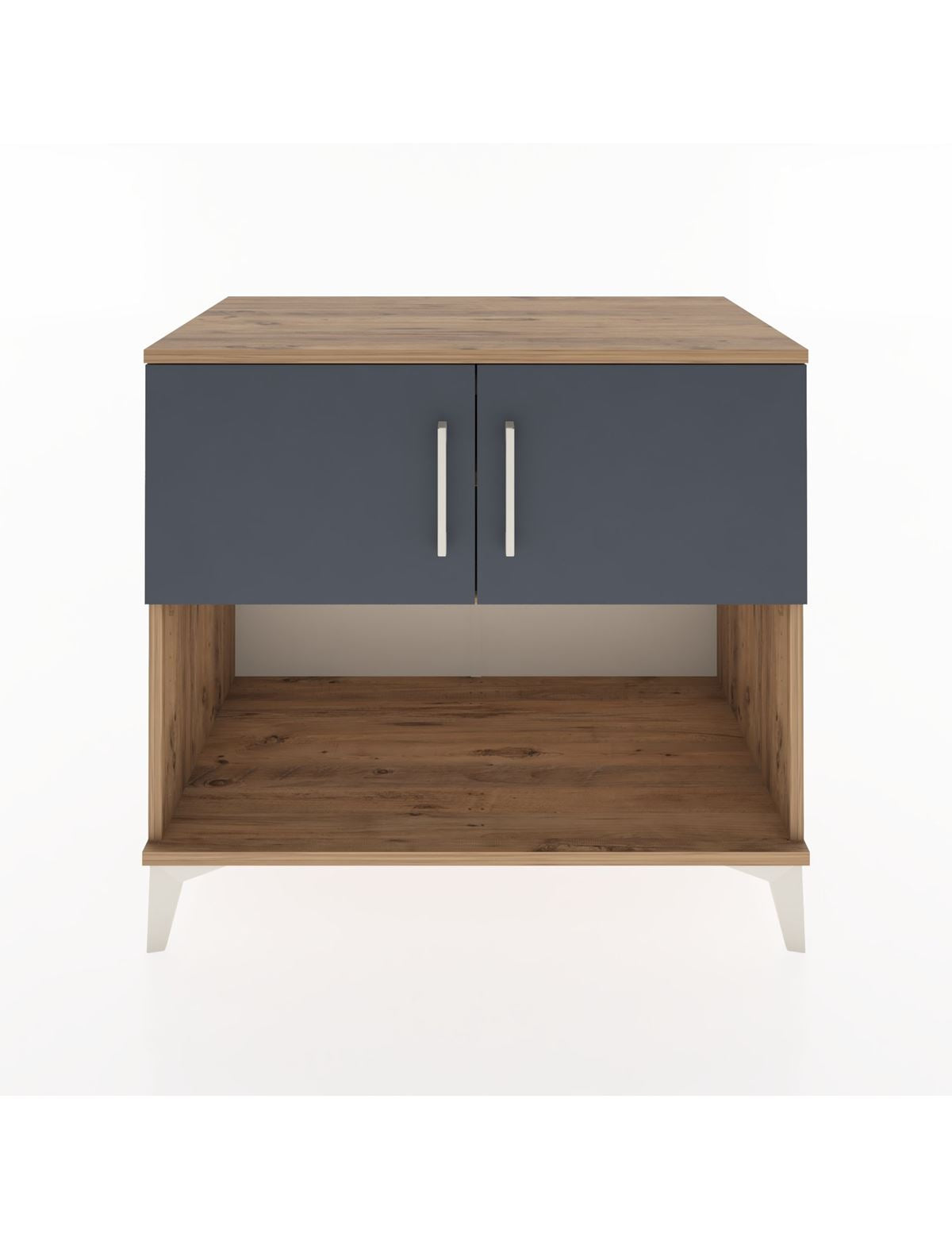 Hyperion Şifonyer 2 Raflı 2 Kapaklı 88x44x80 Çam-Antrasit