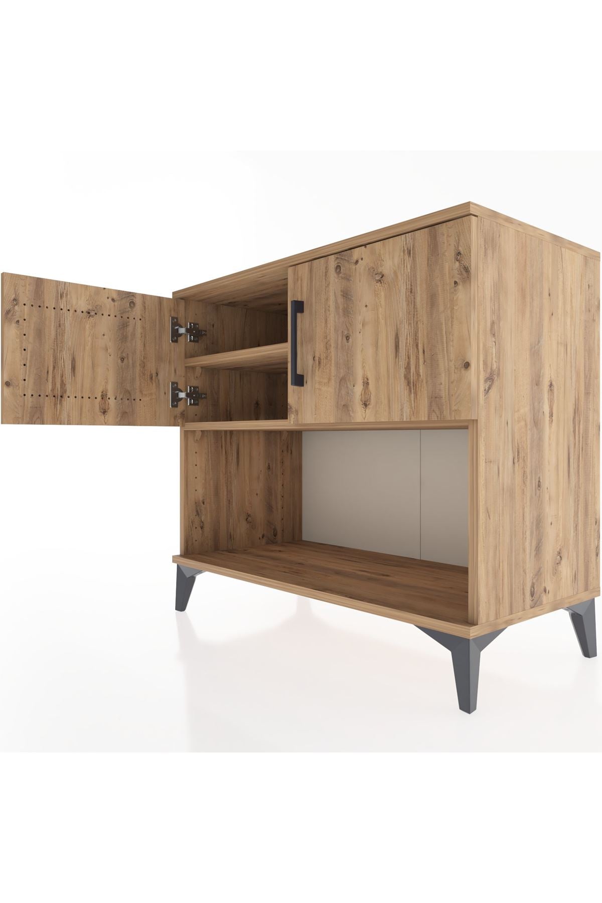 Hyperion Şifonyer 2 Raflı 2 Kapaklı 88x44x80 Çam-Çam