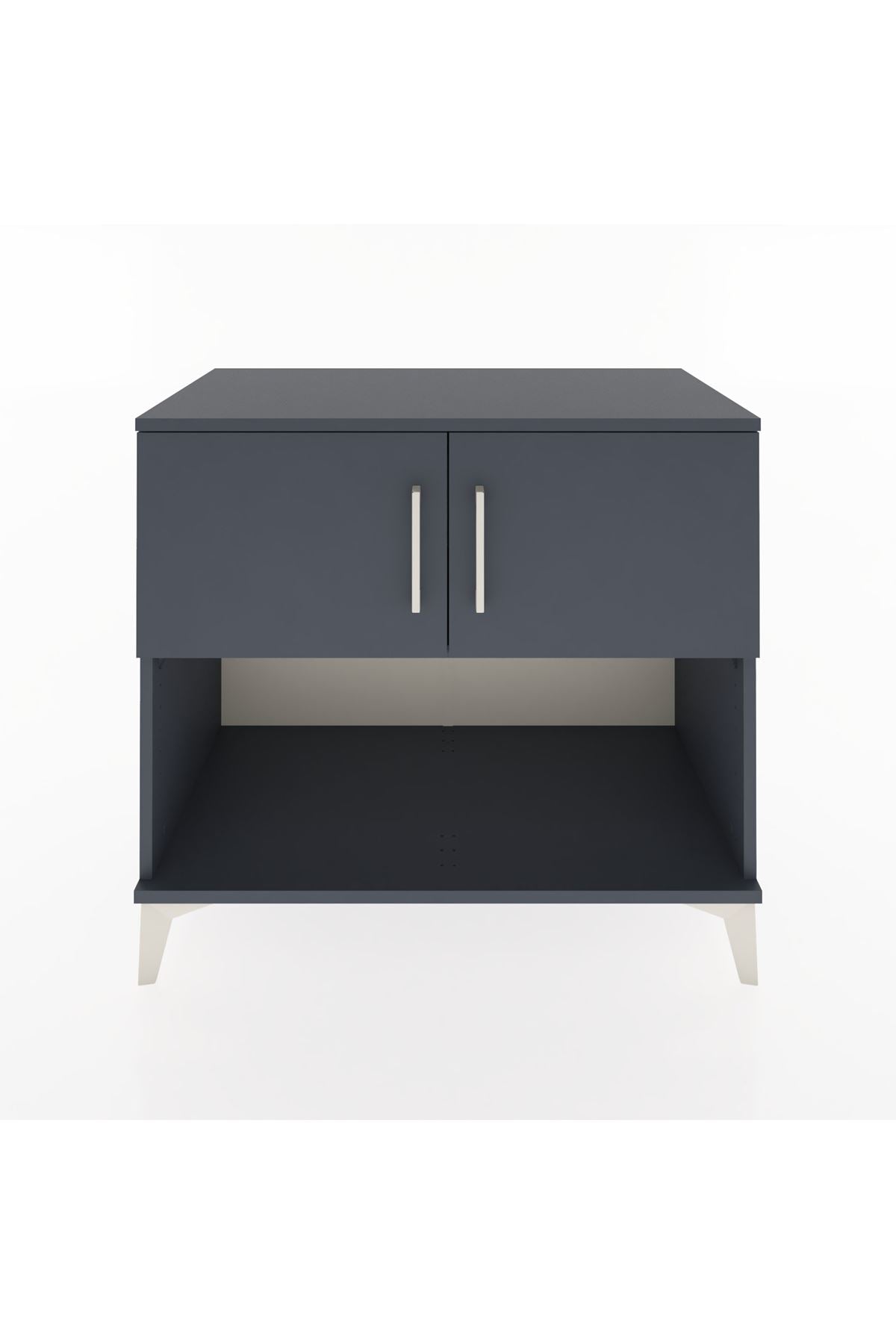 Hyperion Şifonyer Tek Raflı 2 Kapaklı 88x44x80 Antrasit-Antrasit