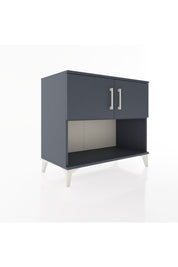 Hyperion Şifonyer Tek Raflı 2 Kapaklı 88x44x80 Antrasit-Antrasit