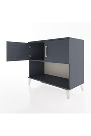 Hyperion Şifonyer Tek Raflı 2 Kapaklı 88x44x80 Antrasit-Antrasit