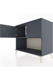 Hyperion Şifonyer Tek Raflı 2 Kapaklı 88x44x80 Antrasit-Antrasit