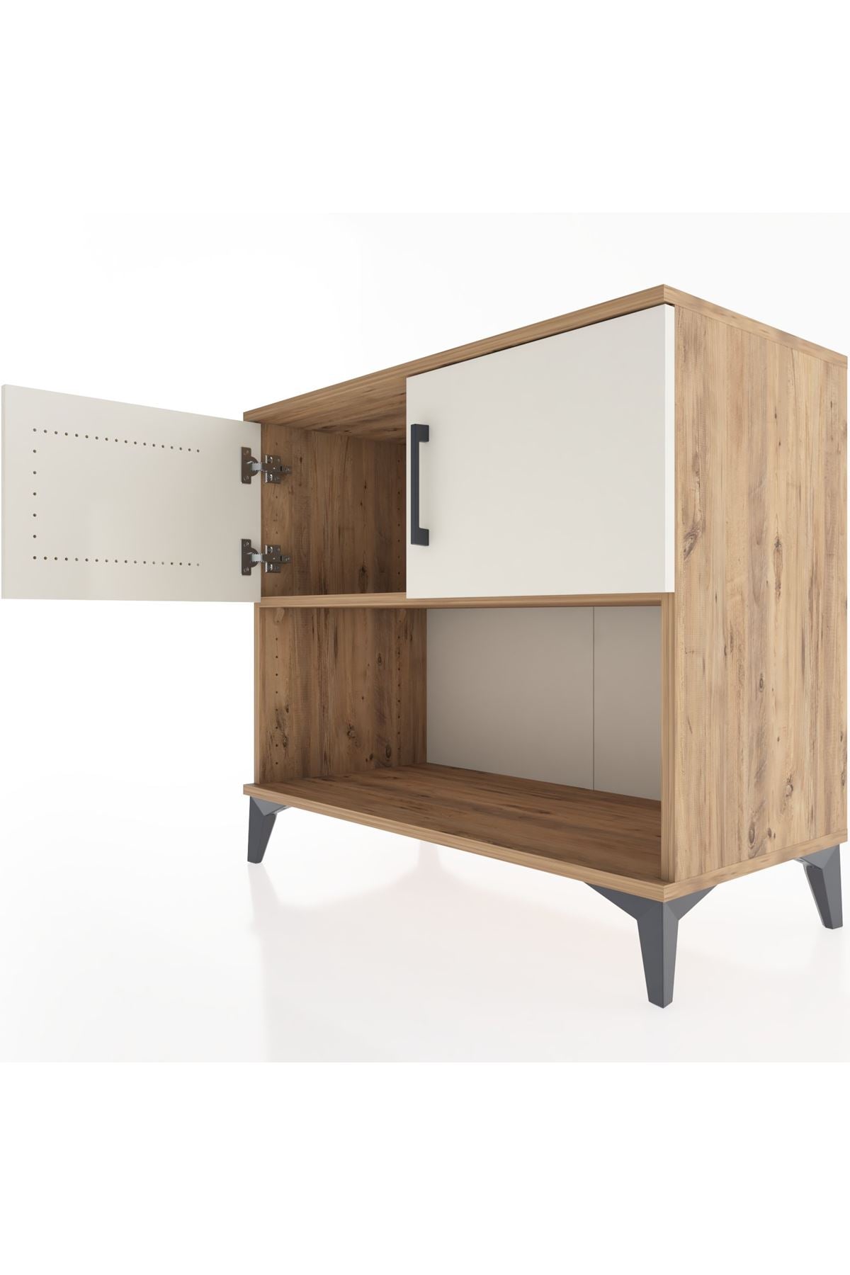 Hyperion Şifonyer Tek Raflı 2 Kapaklı 88x44x80 Çam-Aytaşı