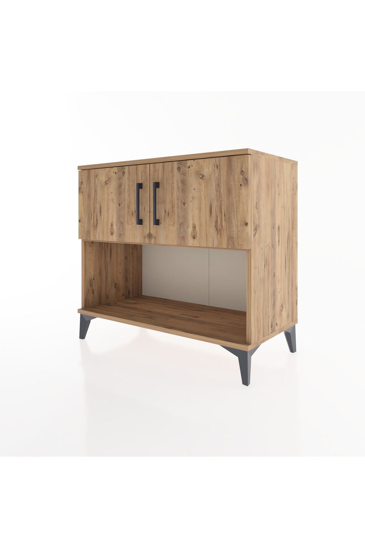 Hyperion Şifonyer Tek Raflı 2 Kapaklı 88x44x80 Çam-Çam