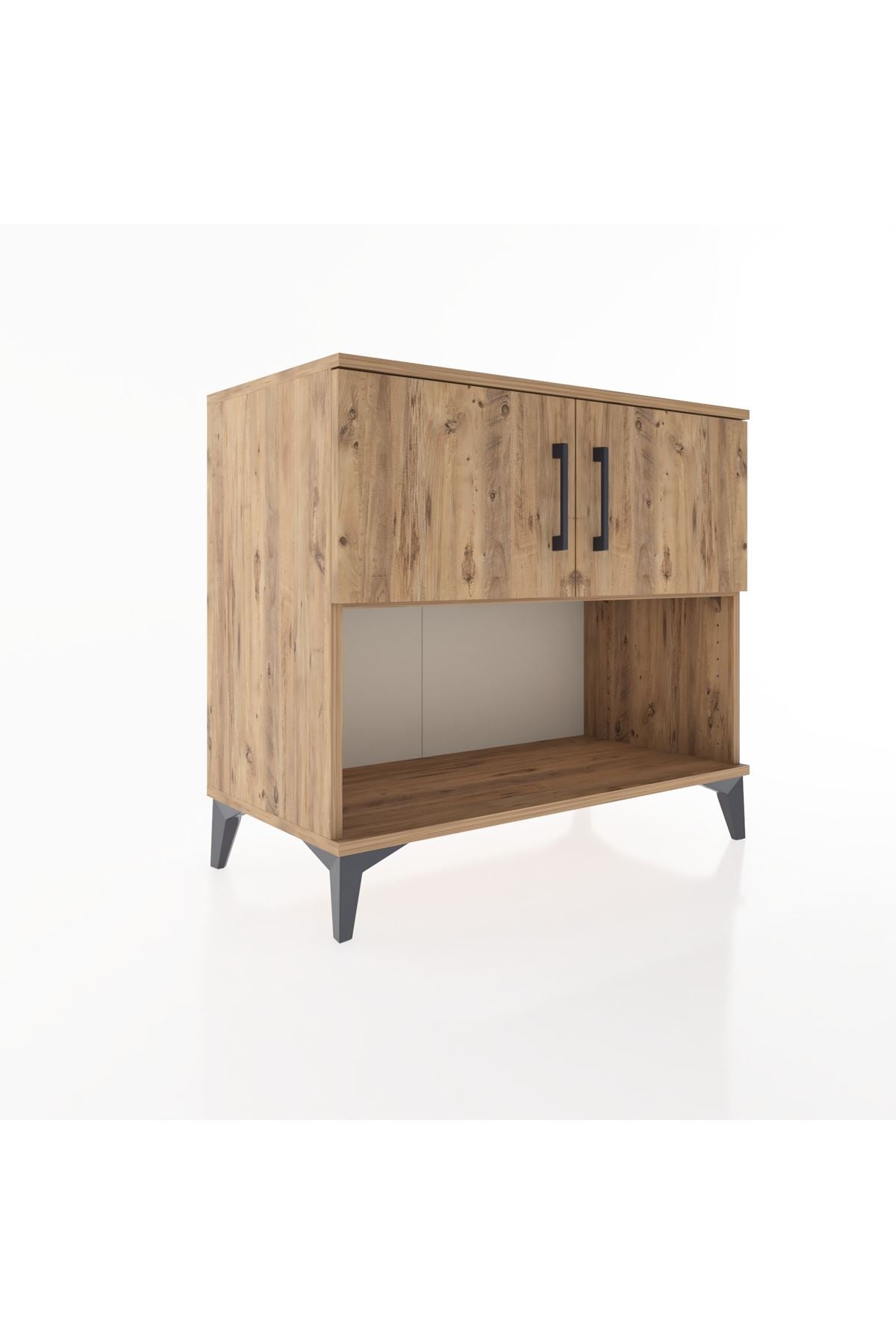 Hyperion Şifonyer Tek Raflı 2 Kapaklı 88x44x80 Çam-Çam