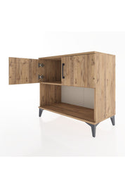 Hyperion Şifonyer Tek Raflı 2 Kapaklı 88x44x80 Çam-Çam