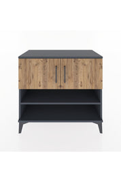 Hyperion Şifonyer 3 Raflı 2 Kapaklı 88x44x80 Antrasit-Çam