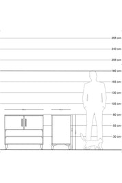 Hyperion Şifonyer 3 Raflı 2 Kapaklı 88x44x80 Çam-Aytaşı