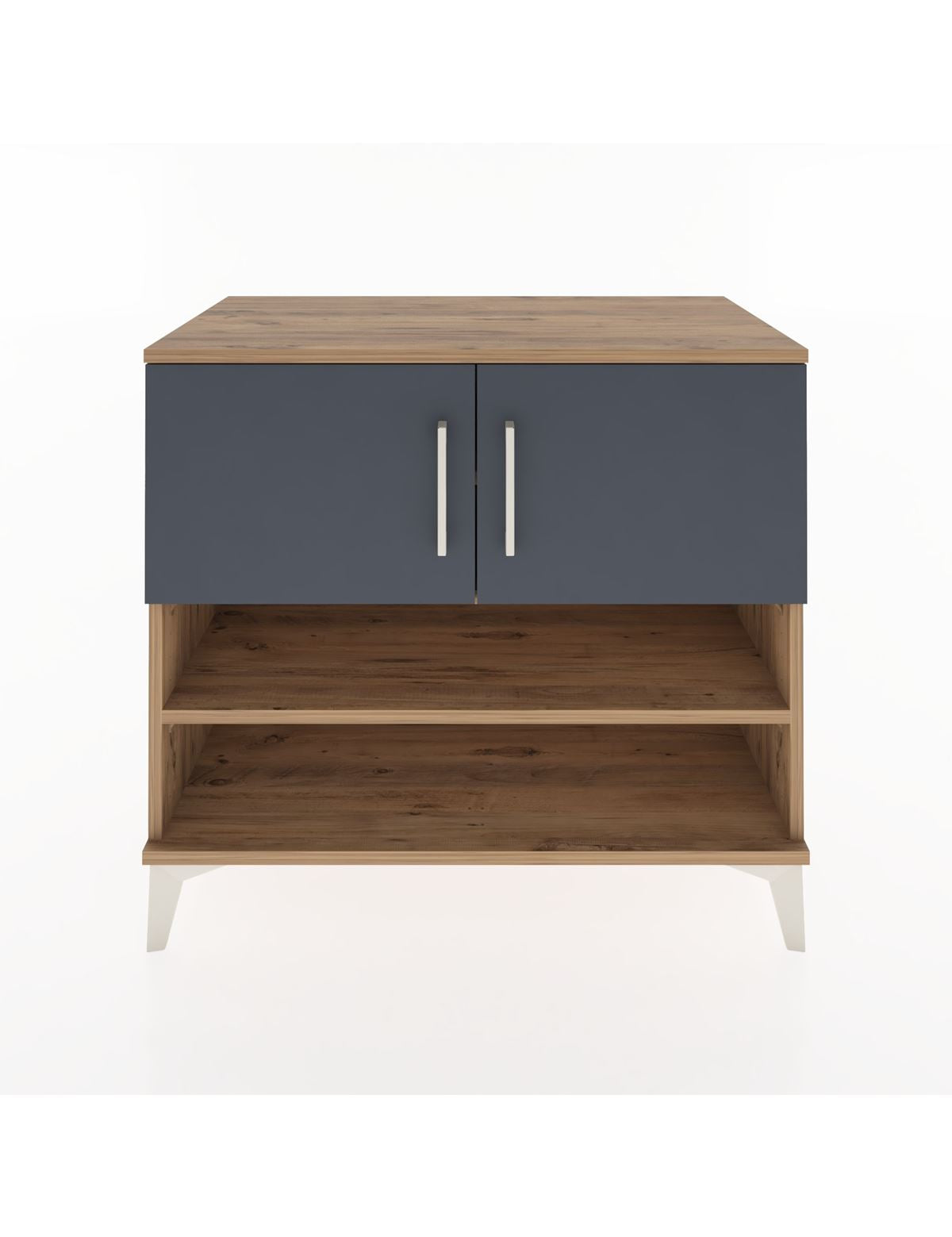 Hyperion Şifonyer 3 Raflı 2 Kapaklı 88x44x80 Çam-Antrasit