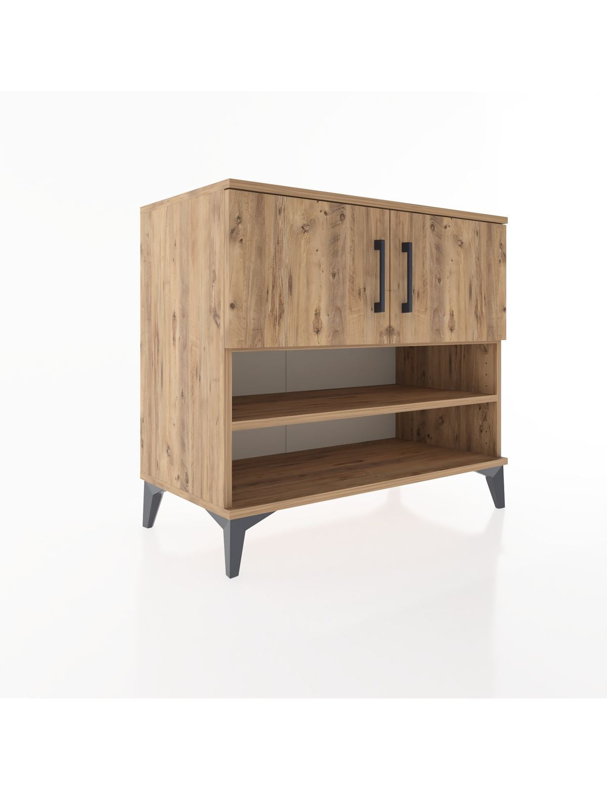 Hyperion Şifonyer 3 Raflı 2 Kapaklı 88x44x80 Çam-Çam