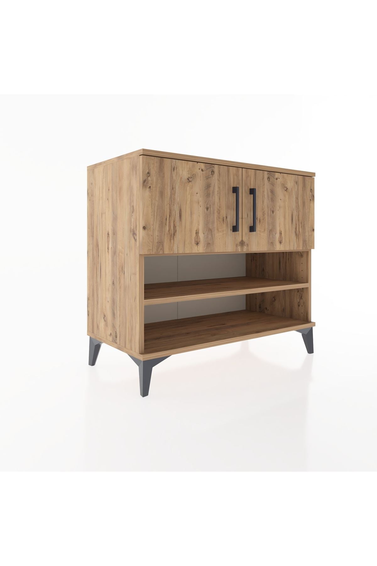 Hyperion Şifonyer 3 Raflı 2 Kapaklı 88x44x80 Çam-Çam