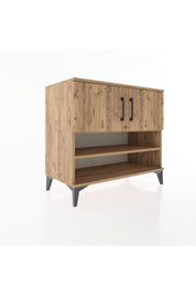 Hyperion Şifonyer 3 Raflı 2 Kapaklı 88x44x80 Çam-Çam